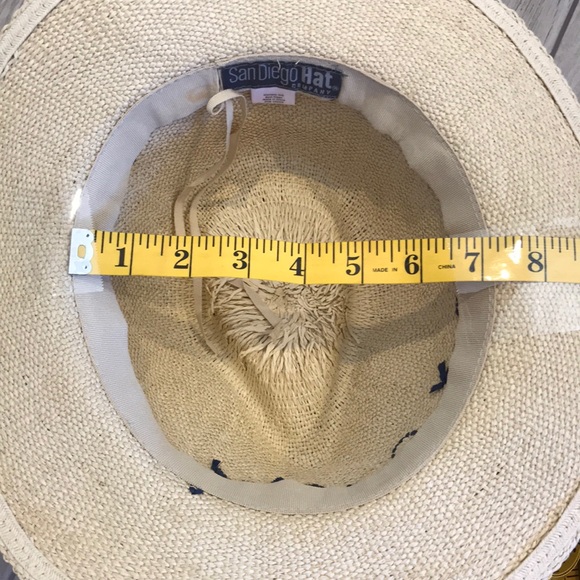 AERIE Adjustable Surfs Up Womens Panama Sun Hat - Picture 7 of 8